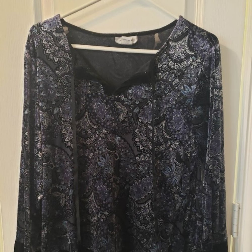 Avenue Crushed Velvet Paisley